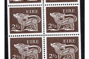 1975 Ireland Gerl Definitive 2.5p Definitive Booklet Pane Mint Never Hinged (MNH). Hibernian HP20