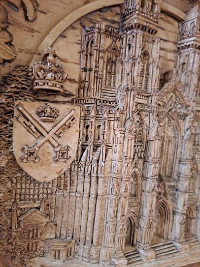 Vintage wooden plaque York Minster