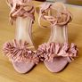 Bebo Heeled Sandels Tassel Front Ankle Tie Image 3