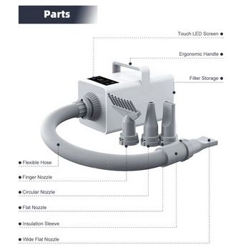 Professional LED Hair Dryer for Dogs and Cats