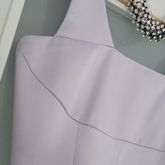 ZEDDRA fitted soft lilac formal crop top Sz 44 (Fit 10UK)