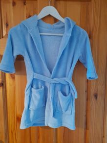 boys blue dressing gown 3-4 years