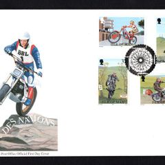 1997 Isle of Man F.I.M. "Trial de Nations" Motorcycle Team Trials Commemorative Stamps First Day Cover (FDC)