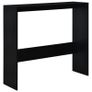 Bar Table with 2 Table Tops Black 130x40x120 cm Image 8