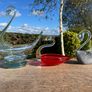 vintage collection of 3 glass swans Image 3