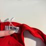 red crop top diamante Image 4