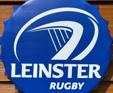 leinster rugby metal wall bottle cap