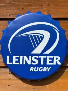 leinster rugby metal wall cap