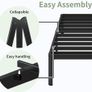 41 cm High Super King Bed Frame, 180 x 200 cm Metal Bed Frame Super King with Rounded Corner Legs Image 7