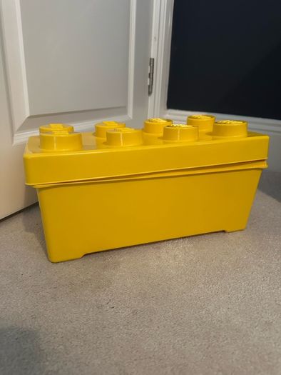 Lego yellow storage box