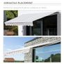 10' x 8' Manual Retractable Sun Shade Patio Awning Image 6