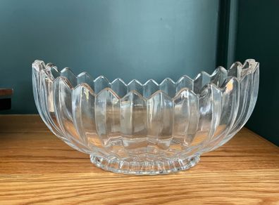 Killarney Crystal Beaufort Oval Glass Centrepiece Bowl - Boxed
