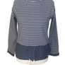 Joules Ladies blue long sleeve heavy cotton striped top size 10 price includes postage Image 3