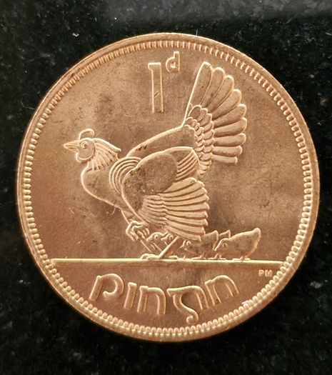 Ireland 1965 Excellent Penny coin