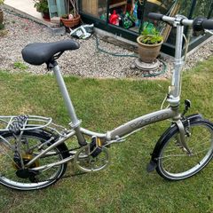 Folding adult bicycle.