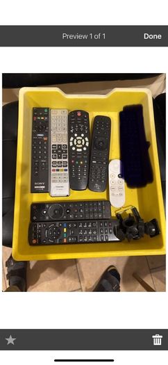 remote controls Sony toshiba  virgin panasonic google
