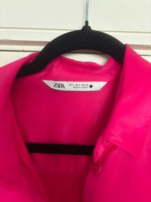 pink satin blouse