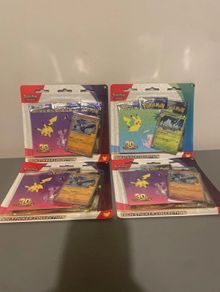 Pokemon 30th celebrations 3 pack tech sticker collection blisters