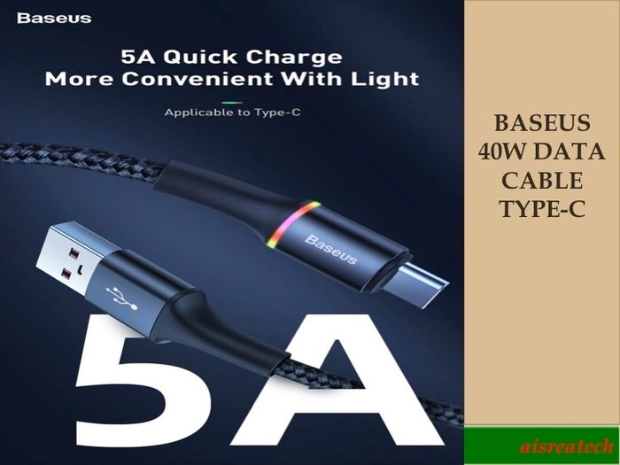 BASEUS 5A USB Type-C Cable For Huawei Mate 30 20 P40 P30 P20 Pro Lite