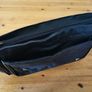 Casual handbag genuine leather black Stylish office bag for documents laptop Shoulder Image 10