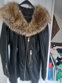 Beautiful leatherette jacket.  Ex  Wallis