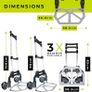 NEW SALE Heavy Duty Folding Hand Truck Aluminium Trolley Multi Purpose Barrow Sack Hand Truck 80KG Load Capacity Image 3