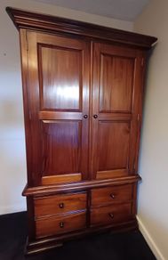solid mahogany wardrobe