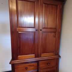 solid mahogany wardrobe