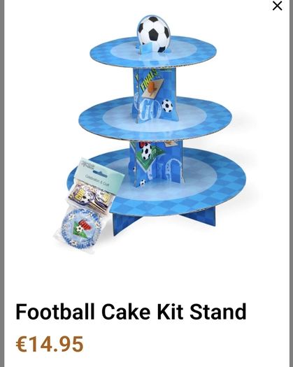 Football Cupcake holder