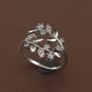 Beautiful Flower Desgin 925 Sterling Silver Ring Image 9