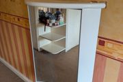 Bathroom Cabinet c/w clock, light and shaving socket
