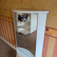 Bathroom Cabinet c/w clock, light and shaving socket