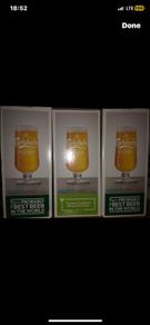 Carlsberg Pilsner pint beer glasses