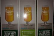 Carlsberg Pilsner pint beer glasses