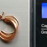 Vintage Gold Plated Triple Hoop Earrings Image 9