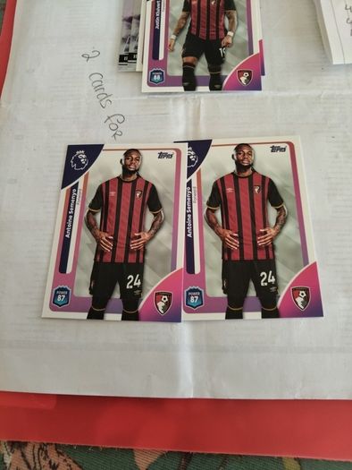 AFC Bournemouth Topps Premier league cards