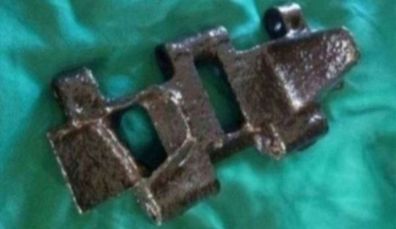 Soviet russian, track link for a SU-76 self propelled assault gun.