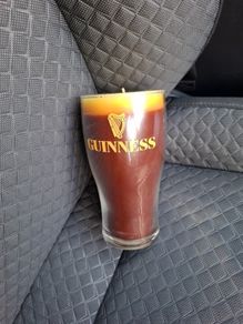 Guinness Pint Glass Candle