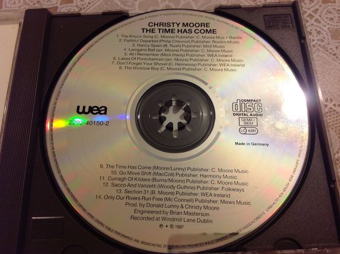 Christy Moore CD.  'At The Point LIVE'.