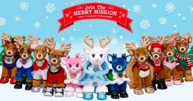 Build-A-Bear Workshop Special Christmas Edition Reindeers x3