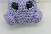 handmade crochet monster keyring