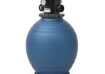 Pool Sand Filter with 6 Position Valve Blue 460 mm