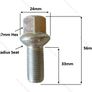 20 x New Extended Bolts (33mm) Fit Audi, Volkswagen, Seat, Skoda, Mercedes (CX, CXB) Delivery Image 3