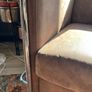 Pair of Le Corbusier Style Armchairs Chrome & Brown Nubuck Upholstery Image 6