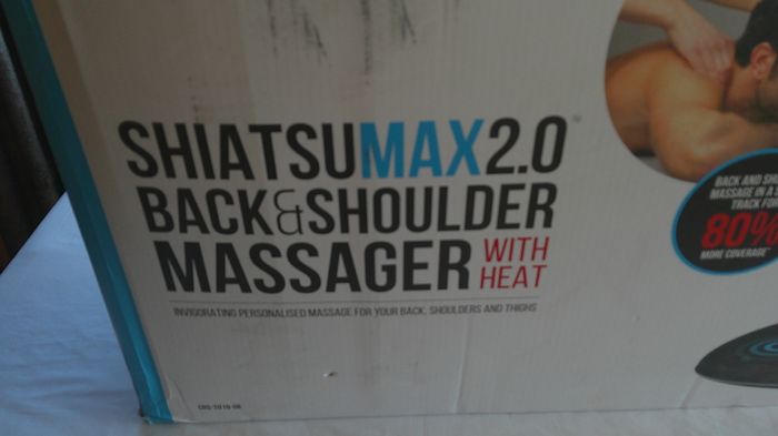 HoMedics Shiatsu Max 2.0 Back and Shoulder Massager with Heat CBS-2016-GB Grey Excellent Condition Boxed Very Little Use Works Perfectly
