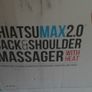 HoMedics Shiatsu Max 2.0 Back and Shoulder Massager with Heat CBS-2016-GB Grey Excellent Condition Boxed Very Little Use Works Perfectly Image 2