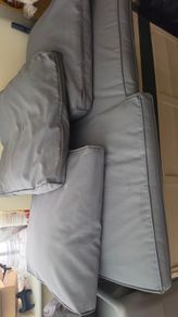 Rattan Garden Furniture Sofa Set with Glass Coffee Table