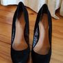 BNWT Black Suede High Heels Size 5 Image 2