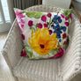 Wicker chair, cushion & matching storage chest Image 4