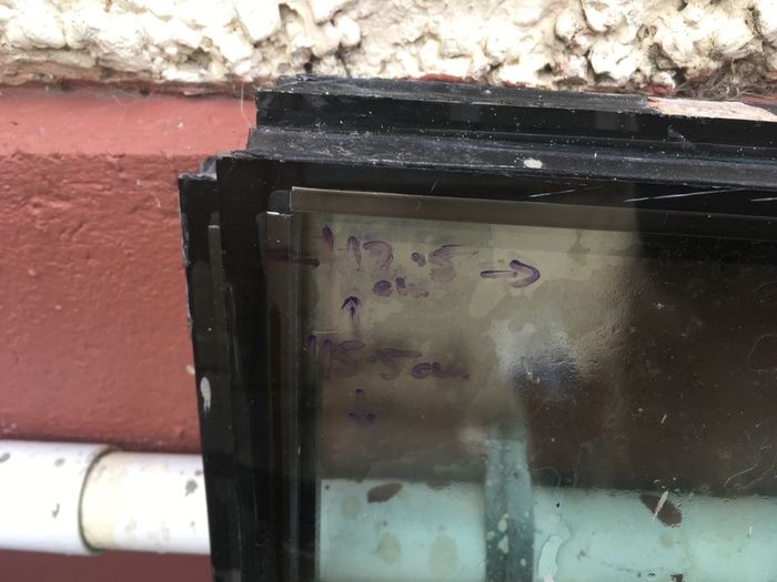 Double-glazed window glass panes, uPVC side-window